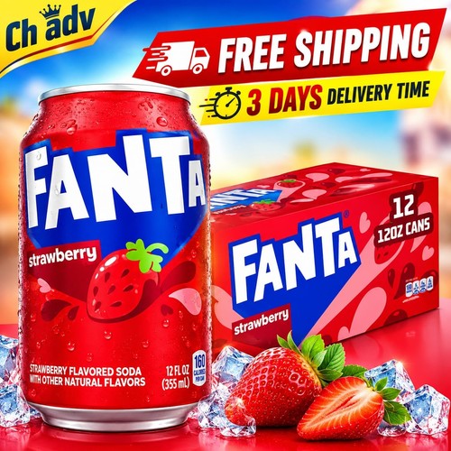 Strawberry soda pop - strawberry, fridge